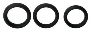 1 and 7/8" Black Thick Tantus Silicone Cock Ring Increase Erection