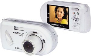CCD Sensor 8M Pixels, 2-inch TFT LCD, 3X Optical Zoom