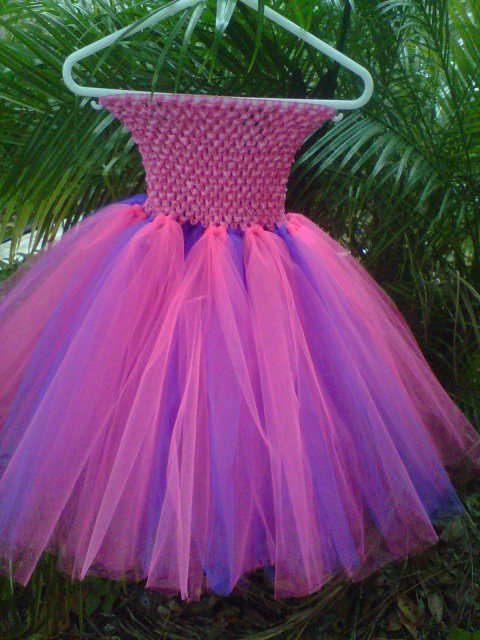 HANDMADE LiL Diva SHOCKING PINK/PURPLE TUTU DRESS SIZE 2T TO 6x 3 for $53.15