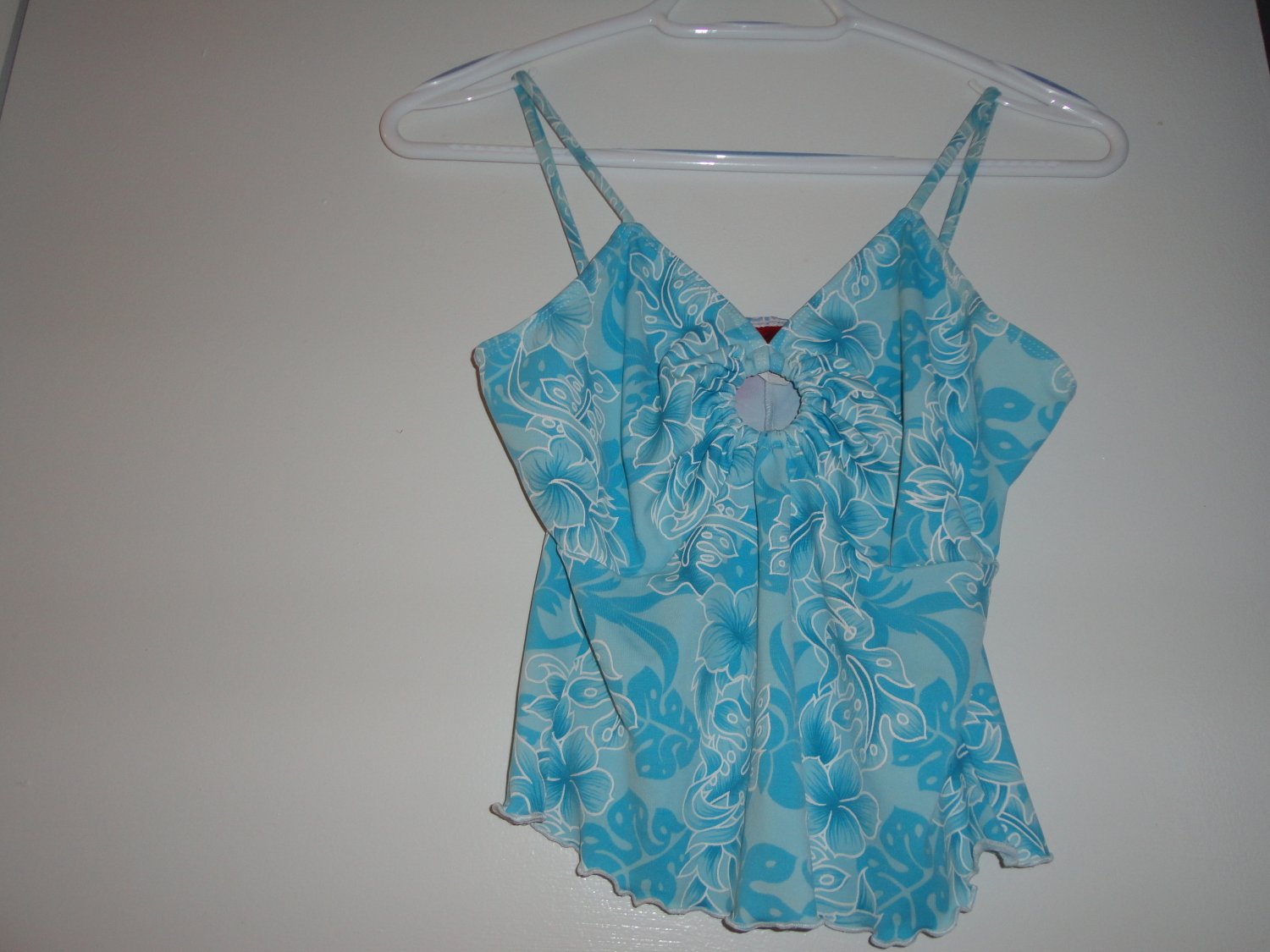 Women's Spaghetti Strap Tanks-Blue