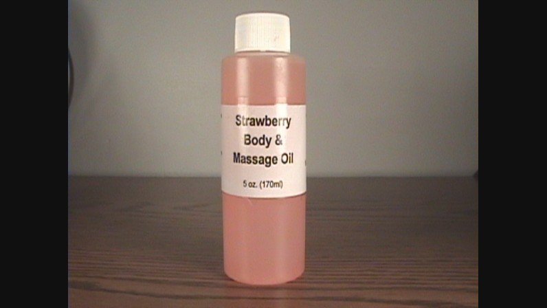 Strawberry Body And Massage Oil- 5 oz.