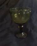 Green Glass Goblet