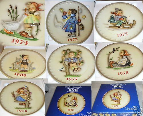 M.I. Hummel Collector Plates 7 PLATE COLLECTION MINT