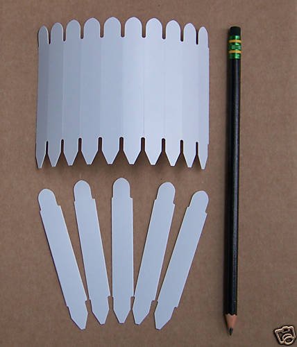 200 New plastic labels nursery tags plant pot label tag