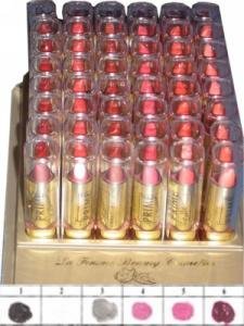 La Femme Gold Cap Lipstick Tray 1