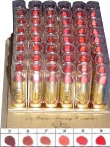 La Femme Gold Cap Lipstick Tray 5
