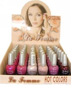 La Femme Hot Color Nail Polish Tray #1