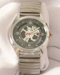 Montres Carlo Men's Grey Face Watch W/Flex Band