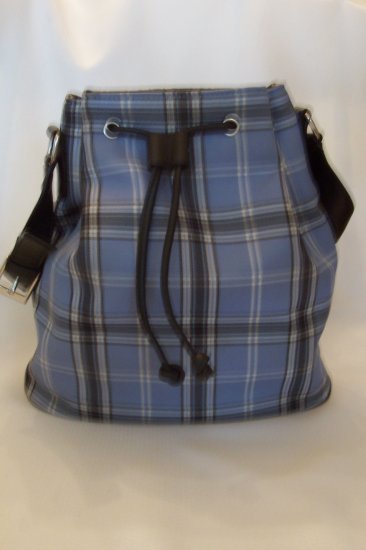 Women's Handbag - Craft/Barrow Plaid Feed Bag Style