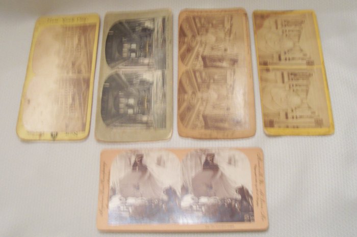 Antique Viewing Cards - Photographs From The 1800's
