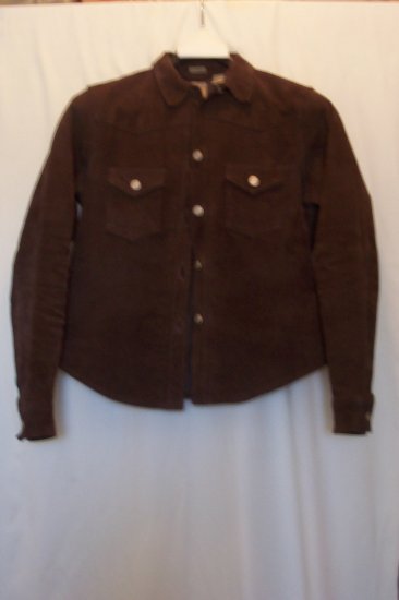 Junior/Women's Dark Brown Suede Jacket