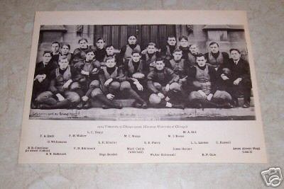 UNIVERSITY OF CHICAGO 1905 FOOTBALL TEAM PHOTO