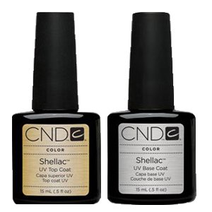 CND Shellac Nail Gel Polish UV Top Coat Base Coat Large size 0.5