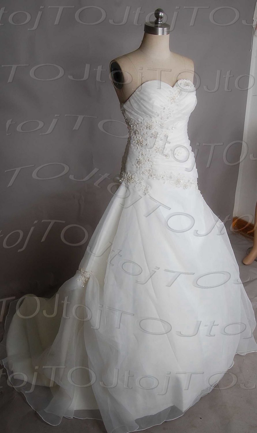 Sweet heart mermaid wedding gown-DWG0896