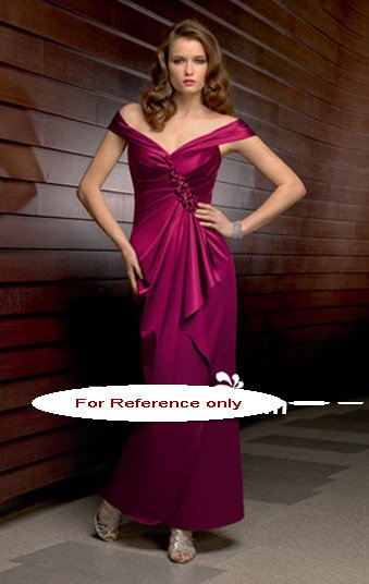 Off shoulder sheath evening suit-6218