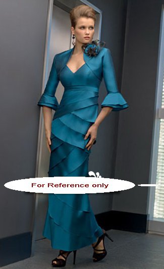 V neck empire eveing suite-6219
