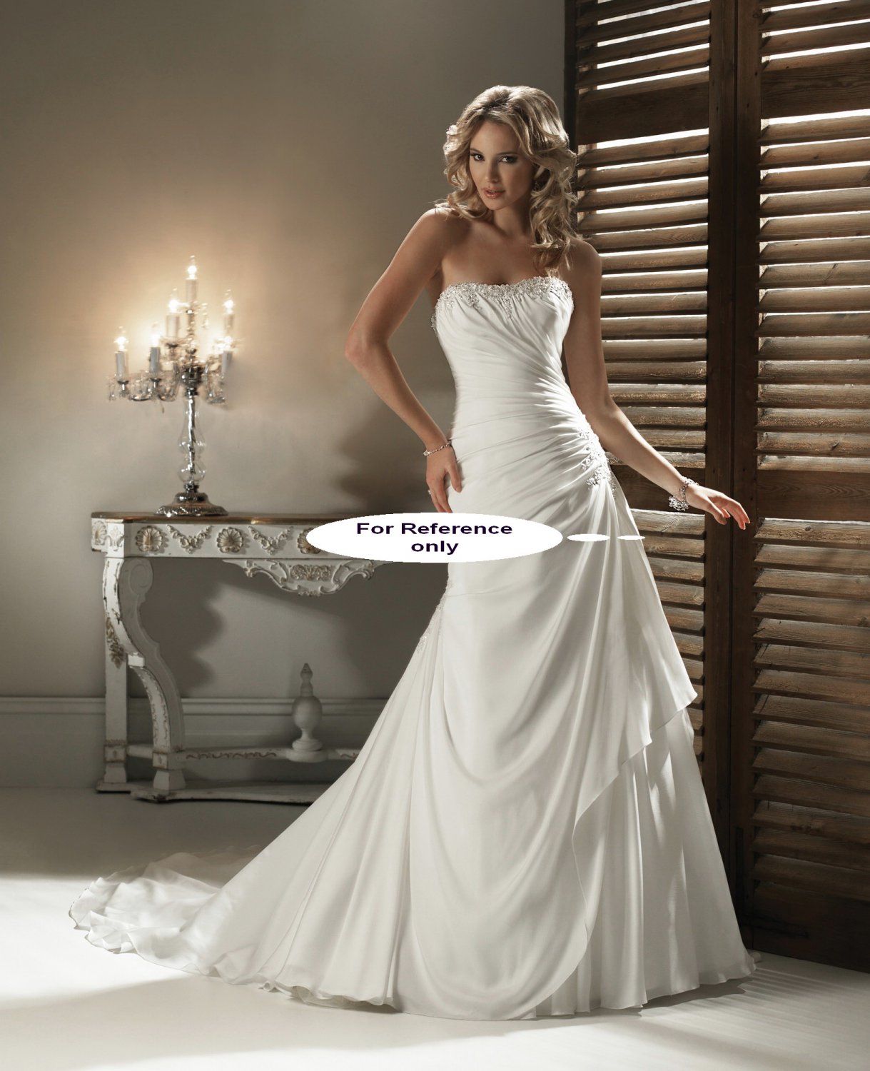 Strapless mermaid wedding gown-1411
