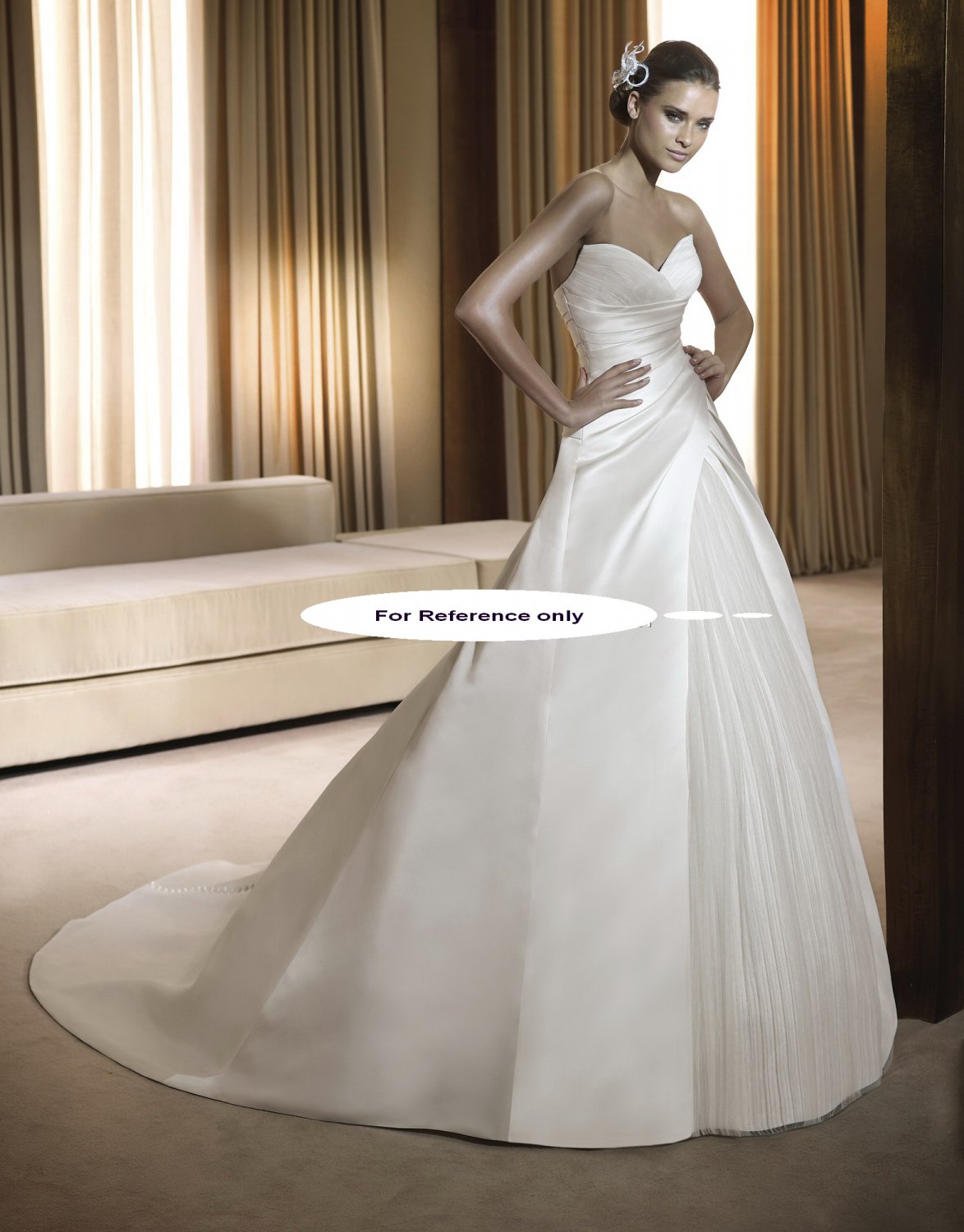 Sweet heart A-line wedding gown-Funcion