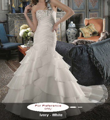 Sweet heart mermaid wedding gown-WG813