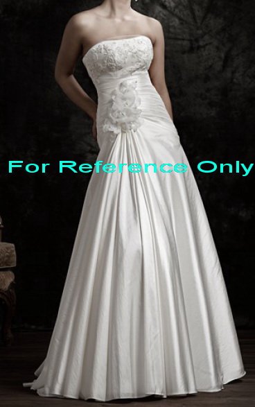 Strapless mermaid wedding gown-WG817