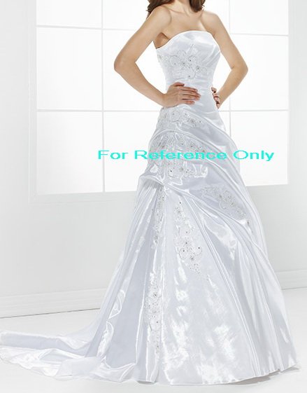 Strapless A-line wedding gown-WG821