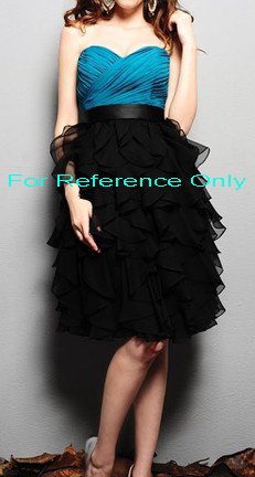 Sweet heart A-line short evening dress-ED051