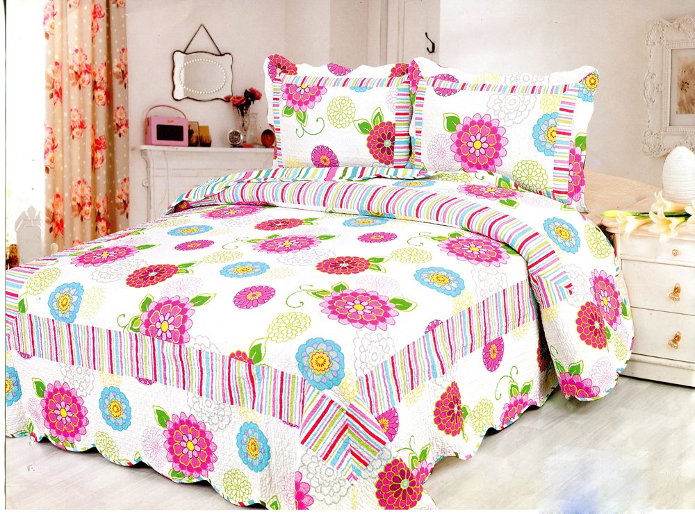4pcs multi floral bedding set AY-1155