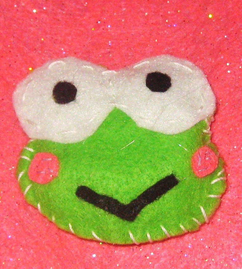 keroppi frog key chain