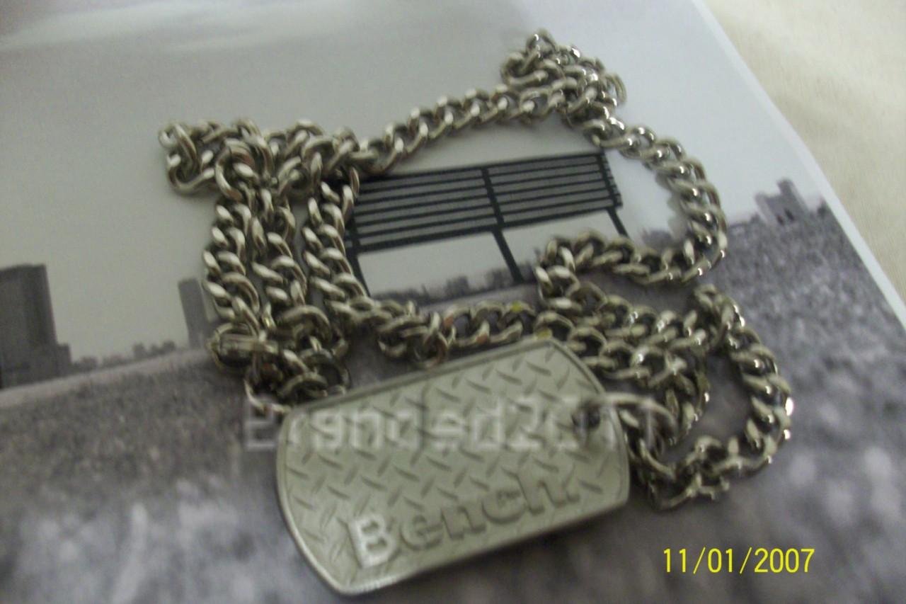 Bench 'Dog Tags' for him