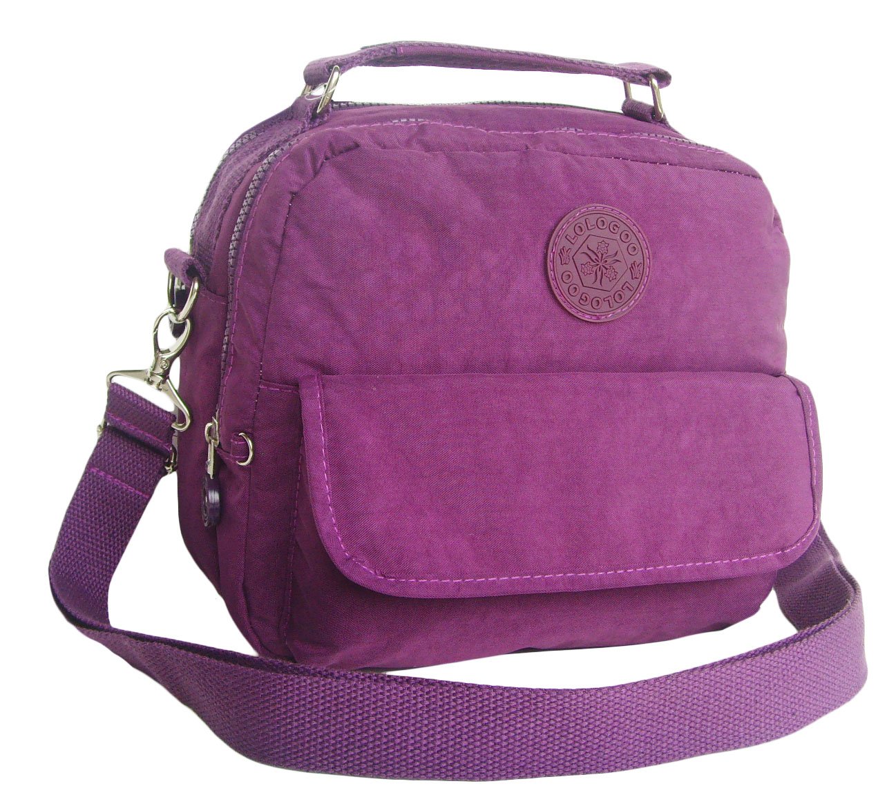 HONG YE Pure Stripe Slouch Bag,sku:hb76purple4