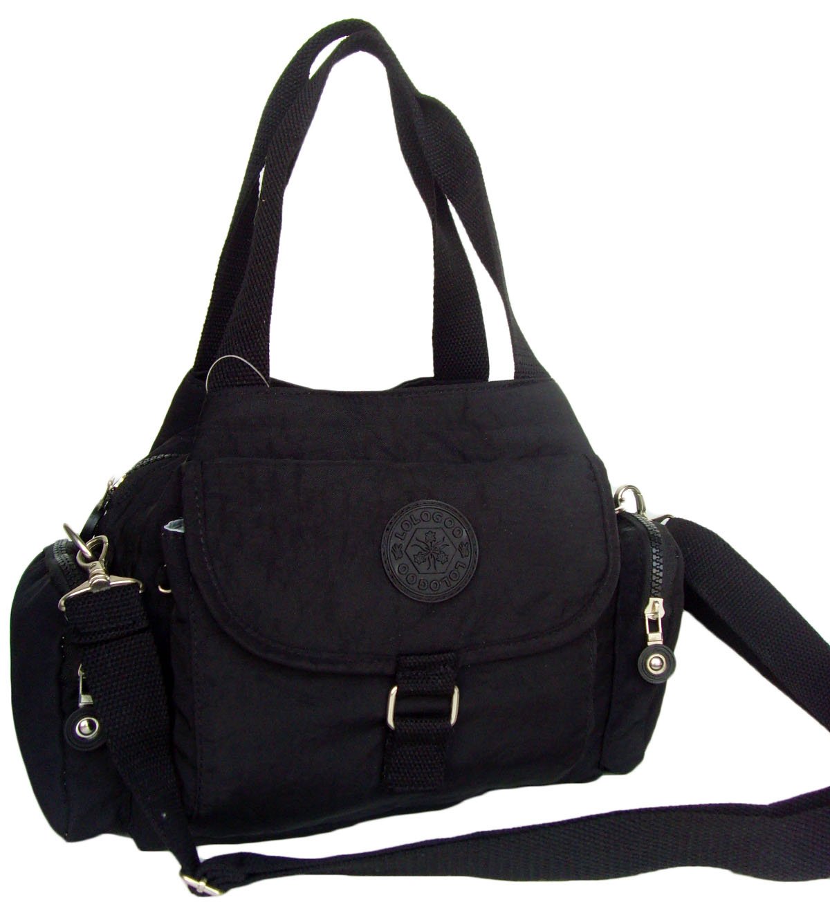 HONG YE Pure Stripe Slouch Bag,sku:hb77black3