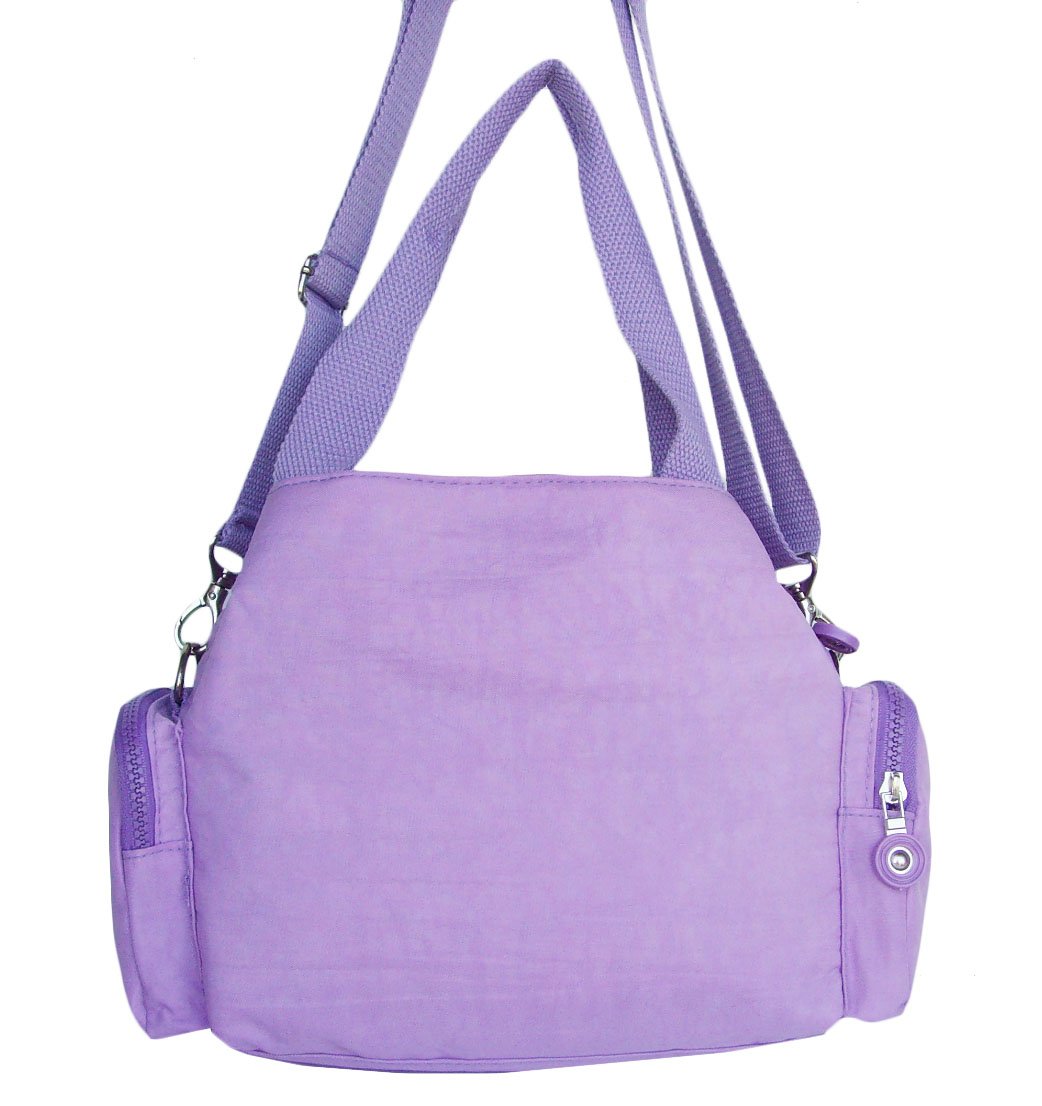 HONG YE Pure Stripe Slouch Bag,sku:hb77lightpurple5