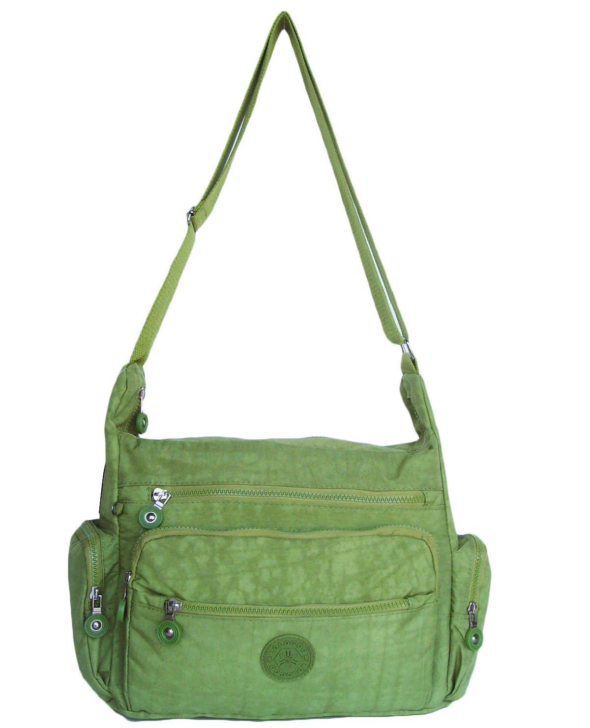 HONG YE Pure Stripe Slouch Bag,sku:hb78green4