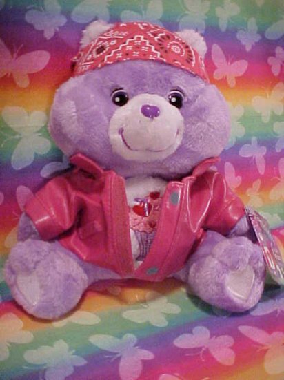 Care Bears BIKER SHARE BEAR Plush 10in. NWT