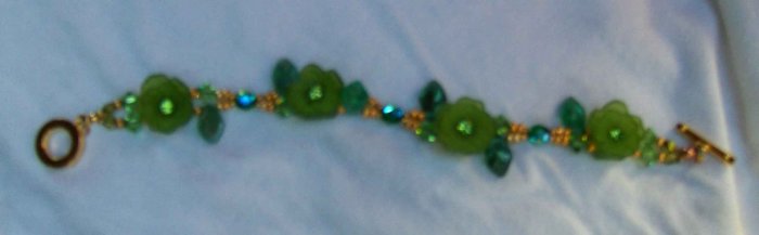 Swarovski crystal and silver bracelet