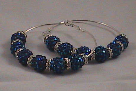 Basketball Wives Inspired earrings "Royal Glam"