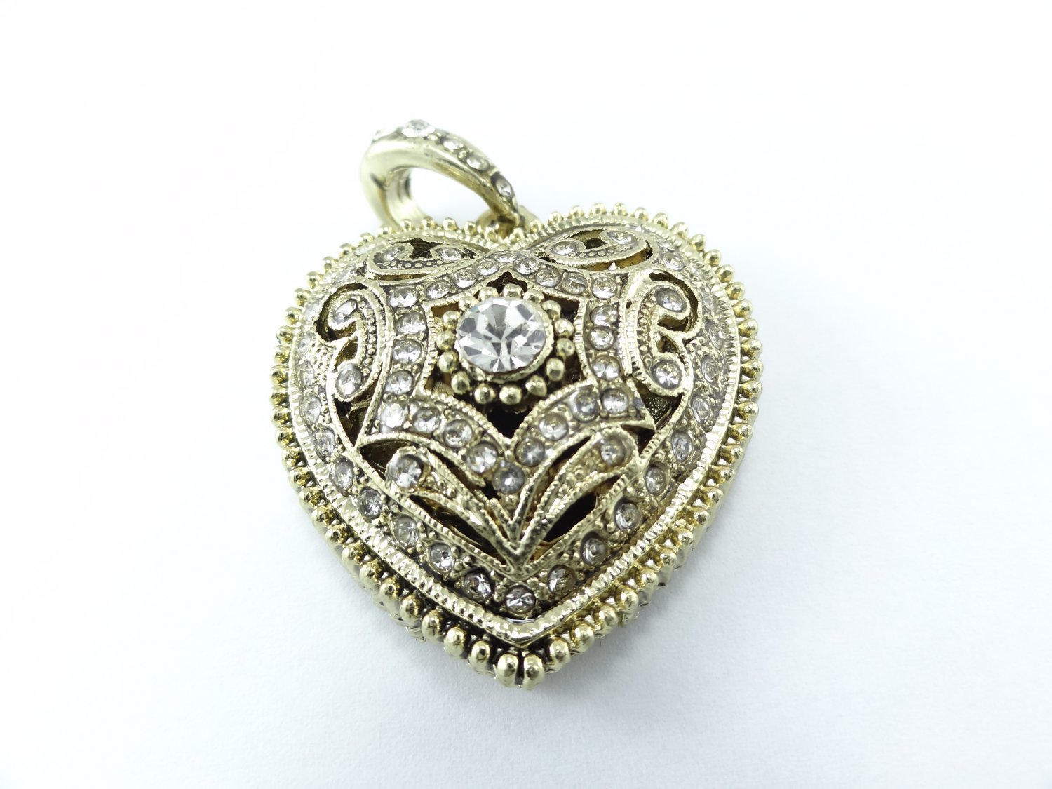 Gold Heart 4GB USB Memory