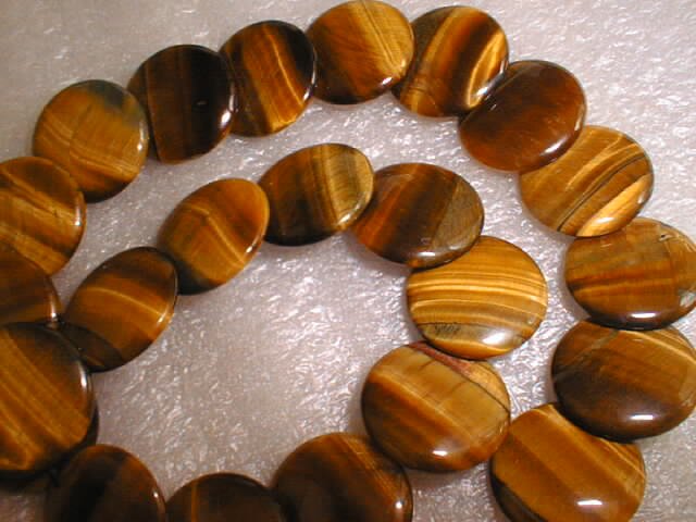 20mm big tiger eye stone flake beads/necklace