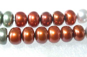 46"" lustrous 6-7mm multicolor pearl necklace