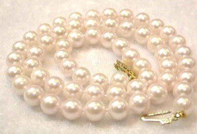17""AA 6.5-7mm white sea pearl necklace