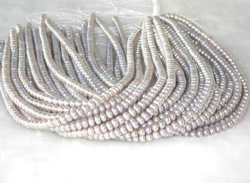 wholesale 16"" 6-7mm gray pearl necklace strings