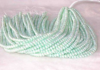 wholesale 16"" 6-7mm viridescence pearl necklace strings
