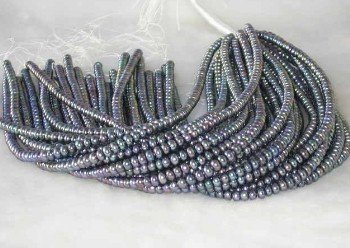wholesale 16"" 6-7mm peacock pearl necklace strings