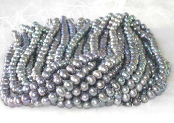 wholesale 16"" 8-9mm peacock pearl necklace strings