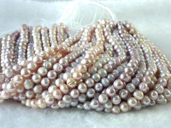 wholesale 9-10mm 16"" purple pearl necklace strings