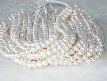wholesale 8-9mm 16"" white pearl necklace strings