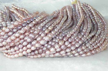 wholesale 6-7mm 16"" purple pearl necklace strings