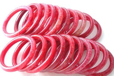 Wholesale 20 pieces 75mm red cock jade bracelet
