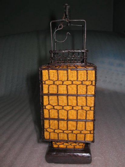 Yellow square orient traditional style lantern