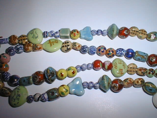 Exquisite hand made Chinese porcelain beads